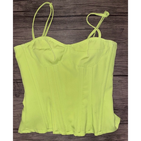 Green Corset Top - Picture 7 of 10